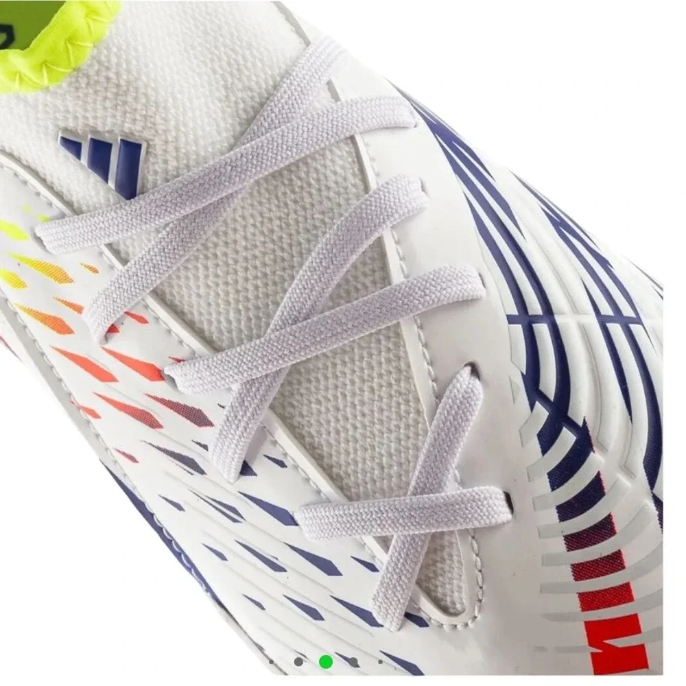 Adidas Predator Edge.3 Indoor Soccer Shoes White Solar Yellow GV8517 Mens 10.5